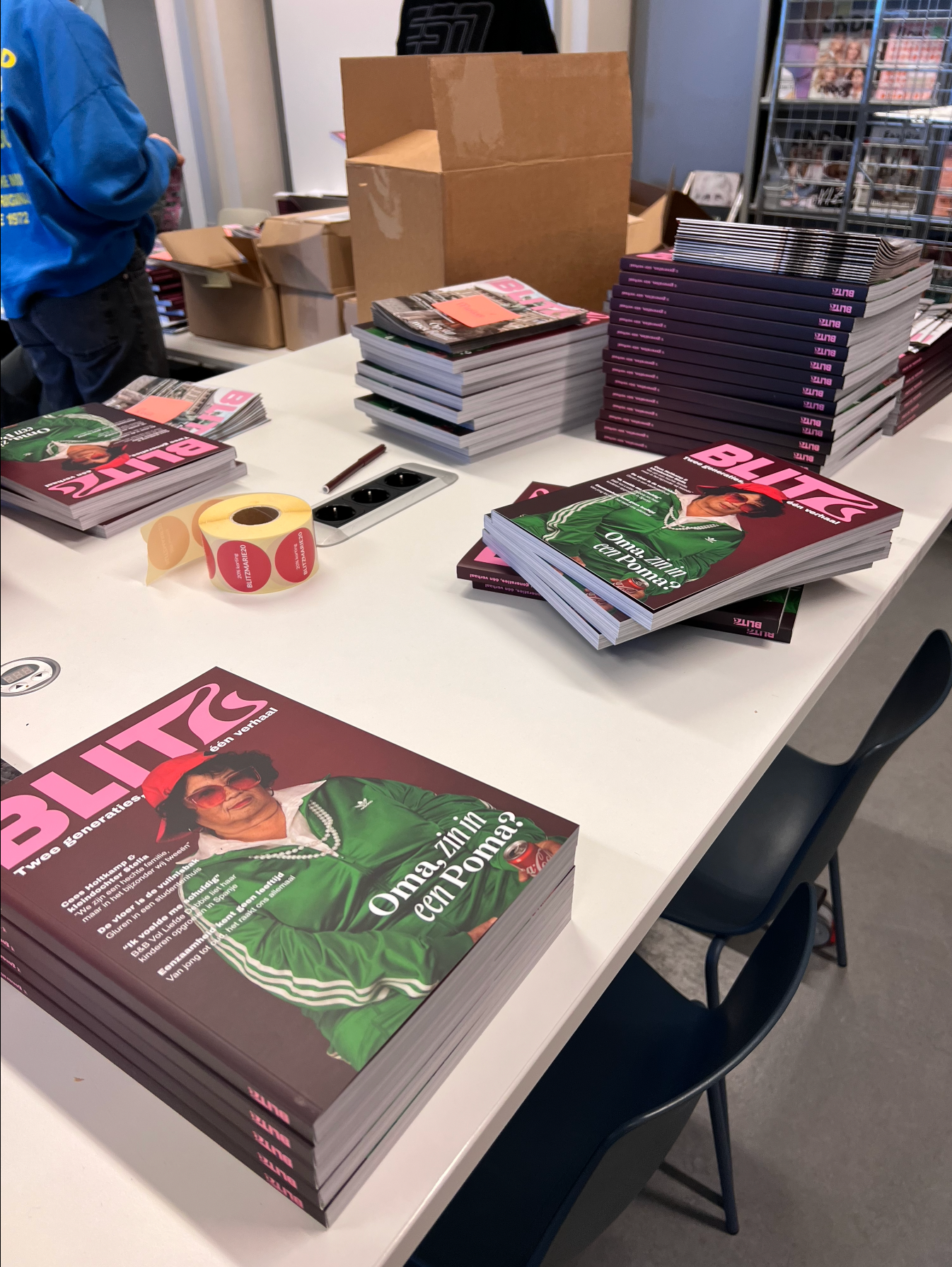 De magazines zijn binnen