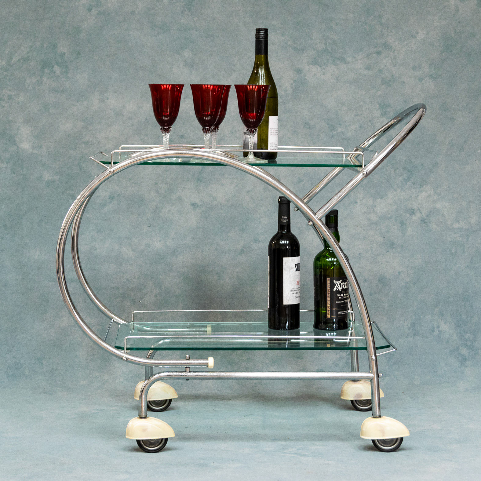 Streamline Moderne Bar Cart