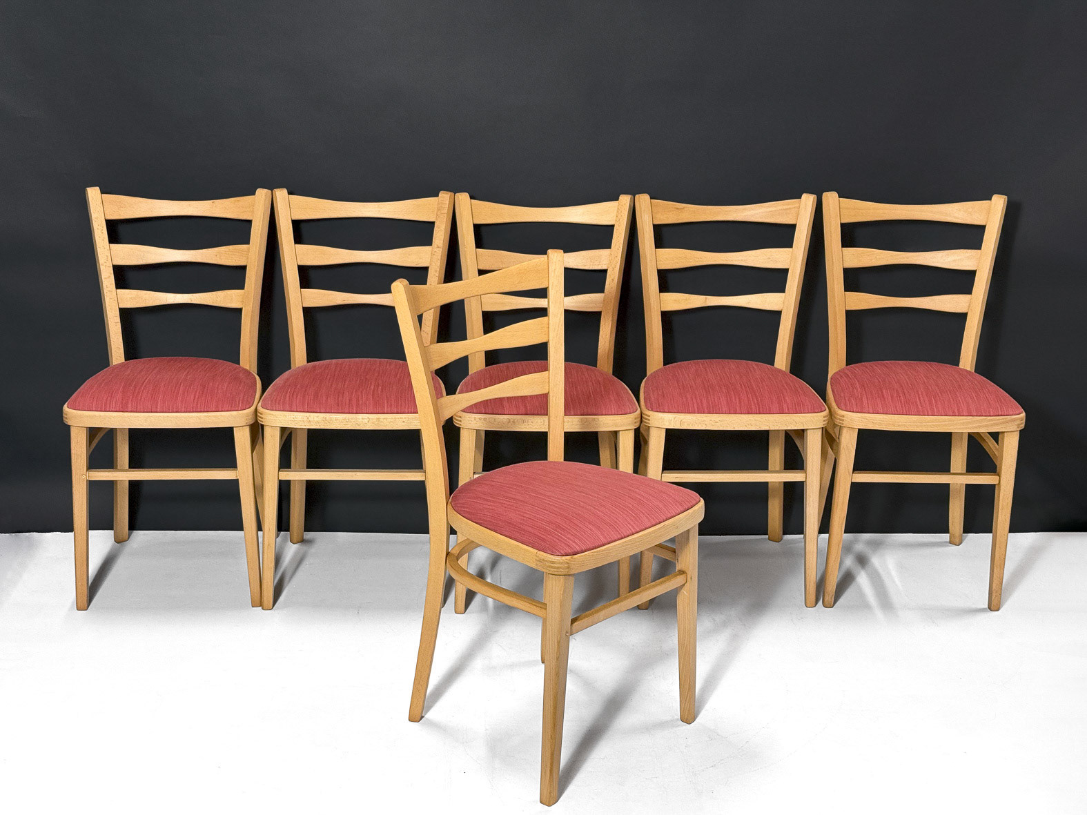 1950s bent-wood dining chairs