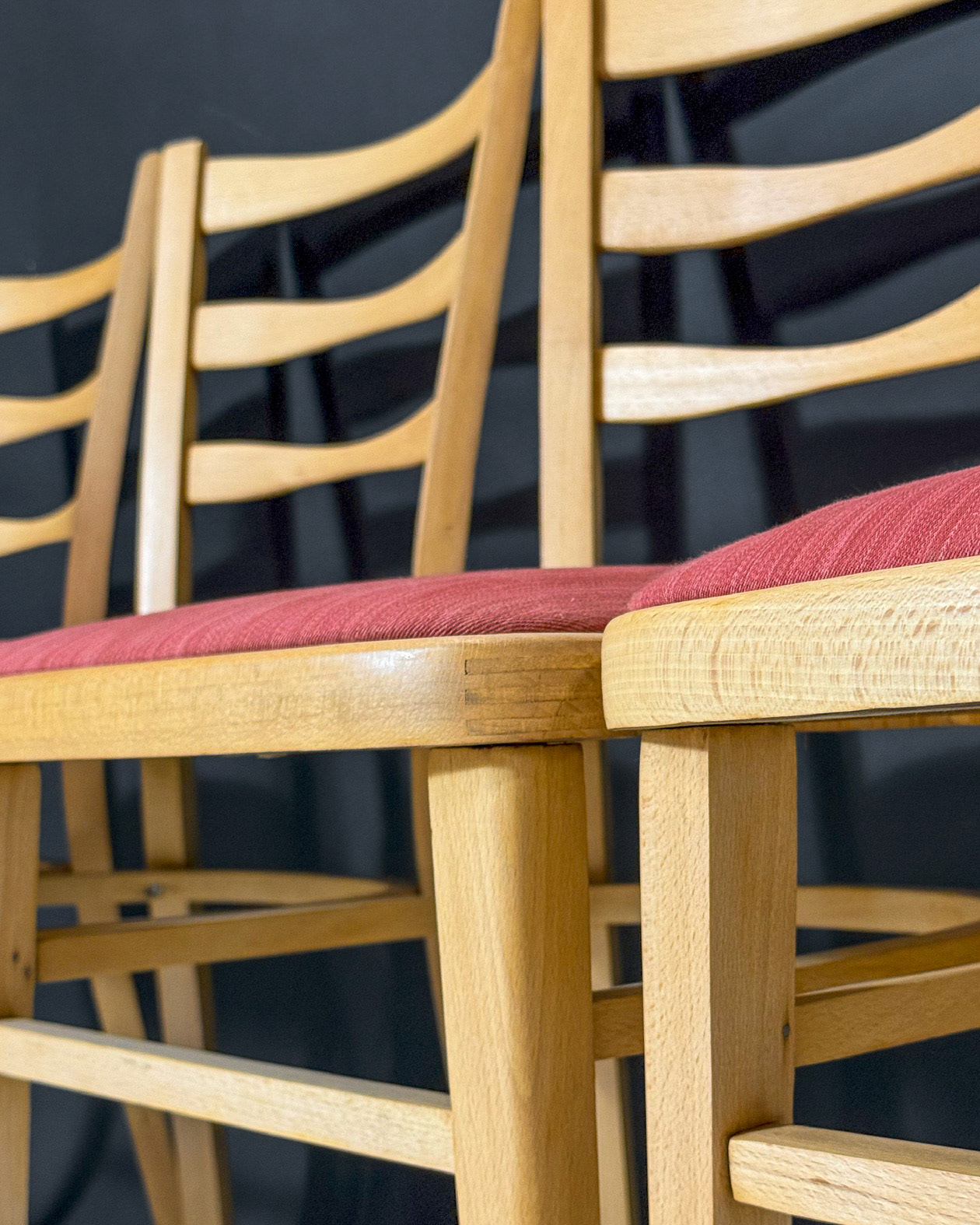 1950s bent-wood dining chairs