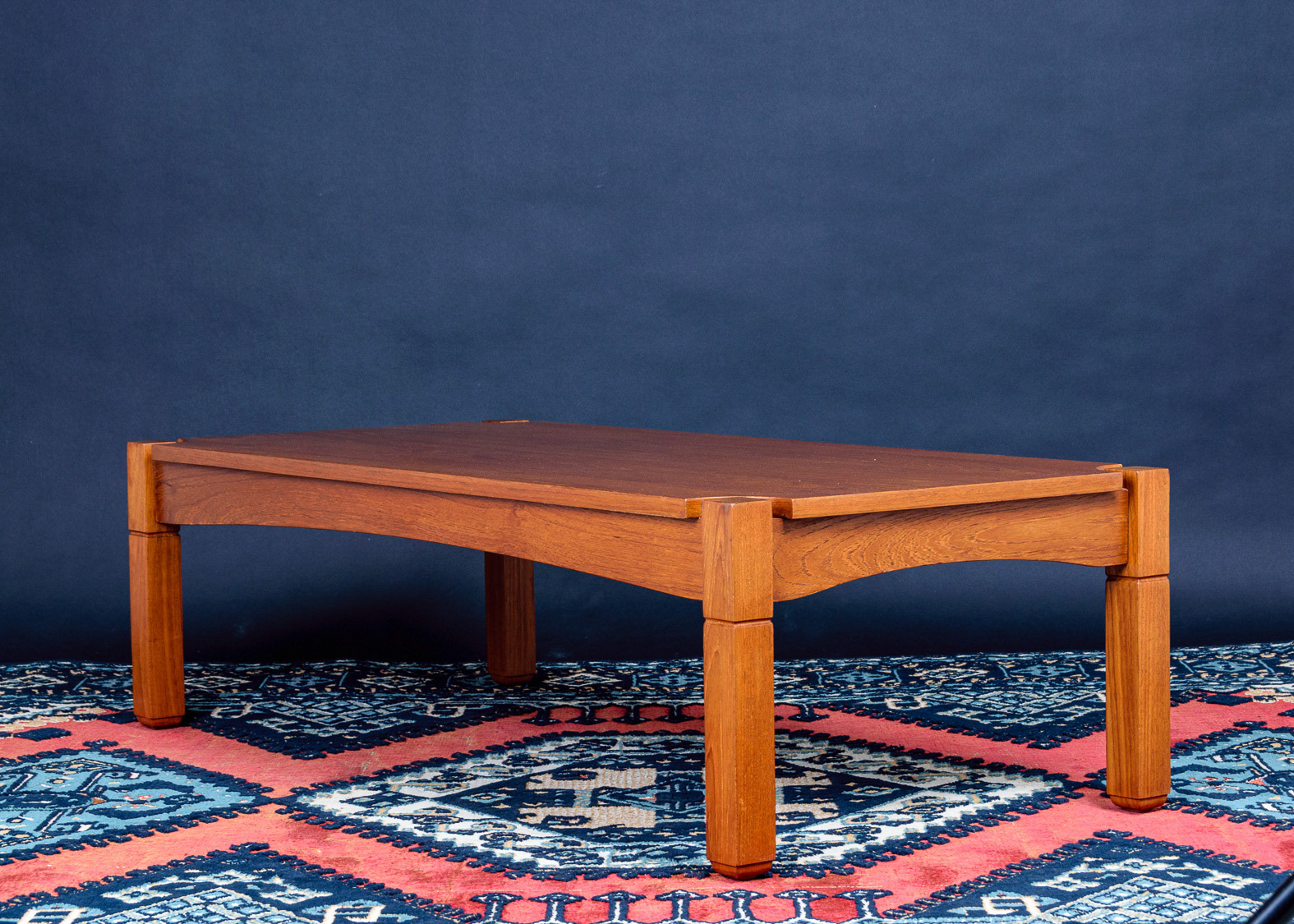 1970s Teak Geometric Coffee Table