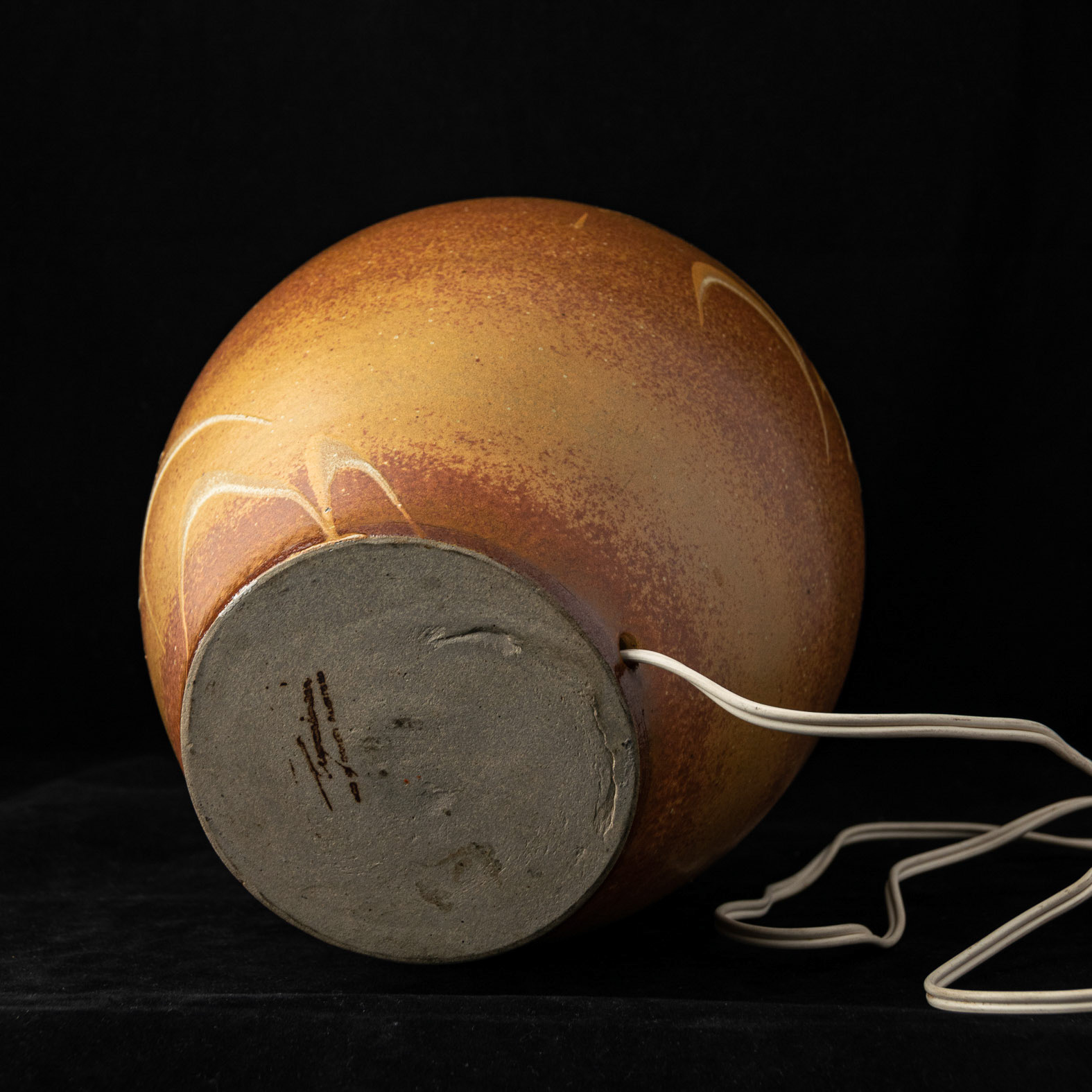 1980s Studio Pottery Lamp Base