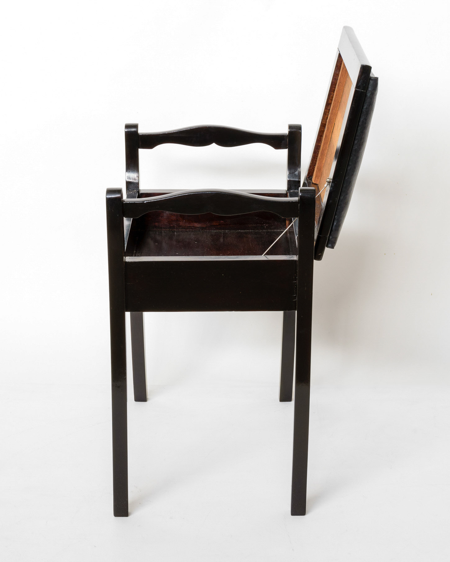 Japanned Edwardian Music Ottoman