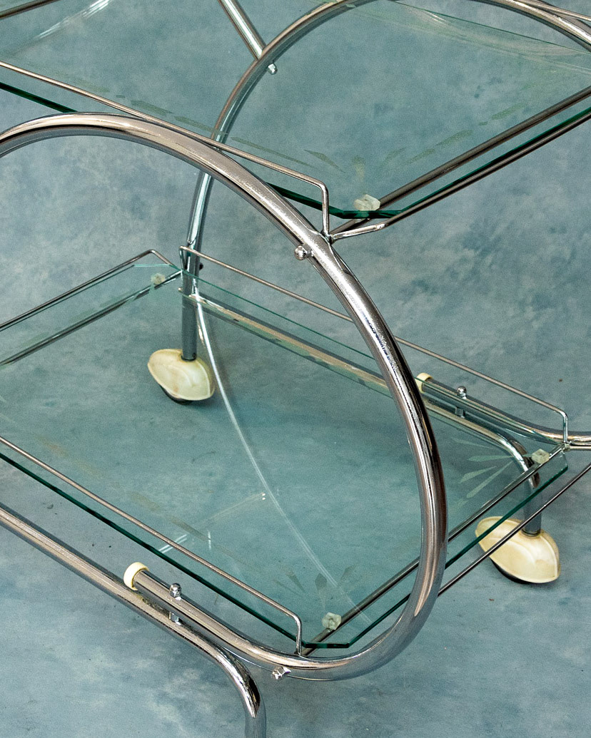 Streamline Moderne Bar Cart