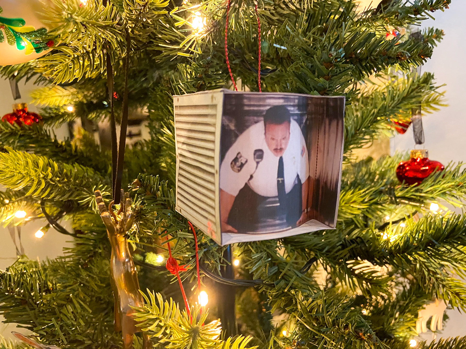 Paul Blart - Mall Cop - Christmas Decoration Cutout Bauble On Tree