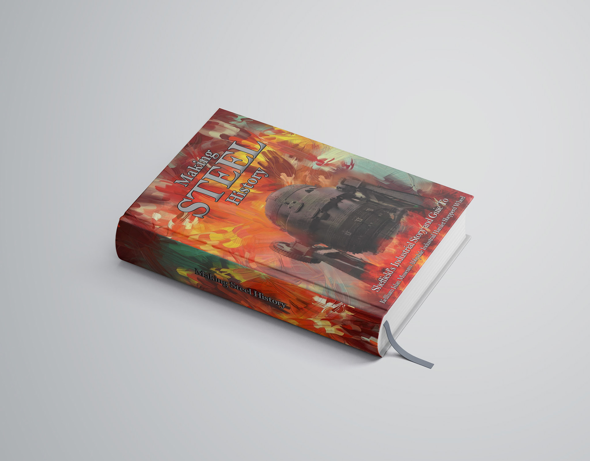 Kelham Island - Making Steel History Mockup (Flame)