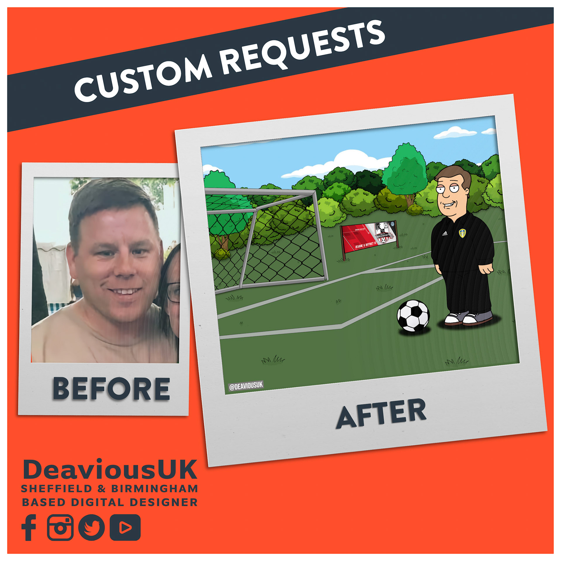 Custom Request - Gary At The Park Before and After