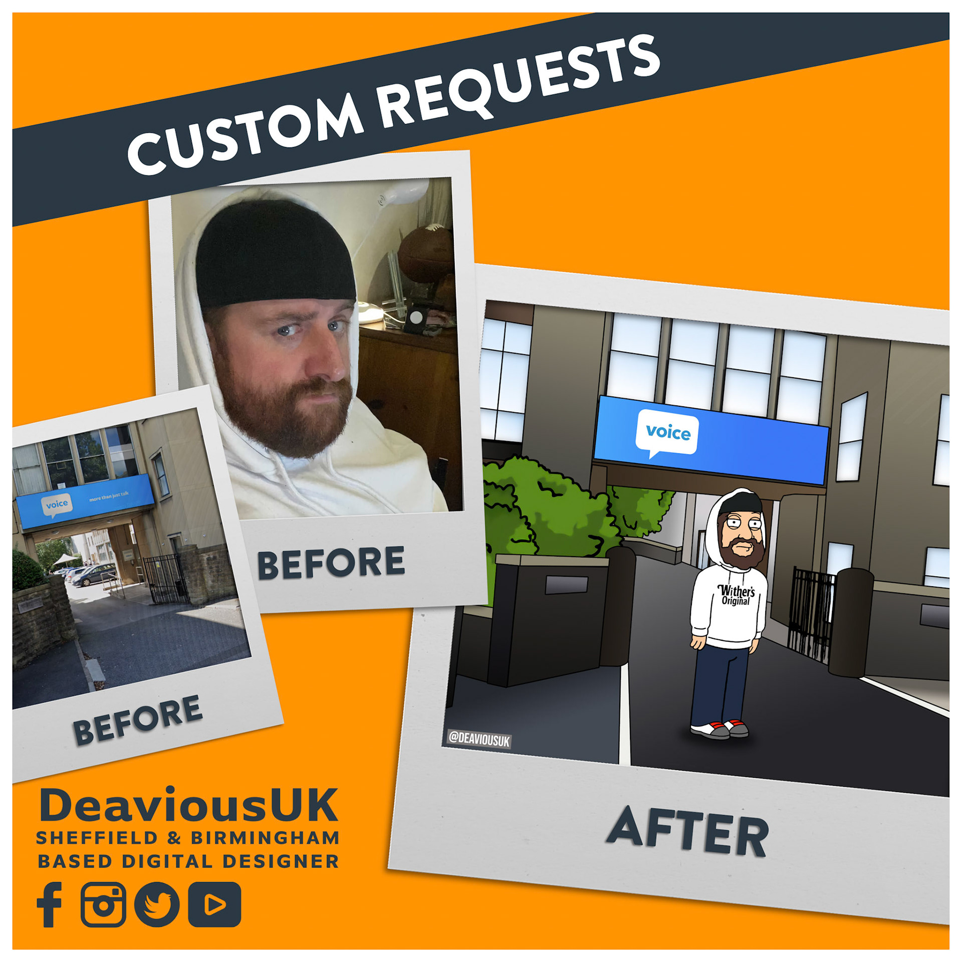 Custom Request - Withers At Voice Marketing Before and After