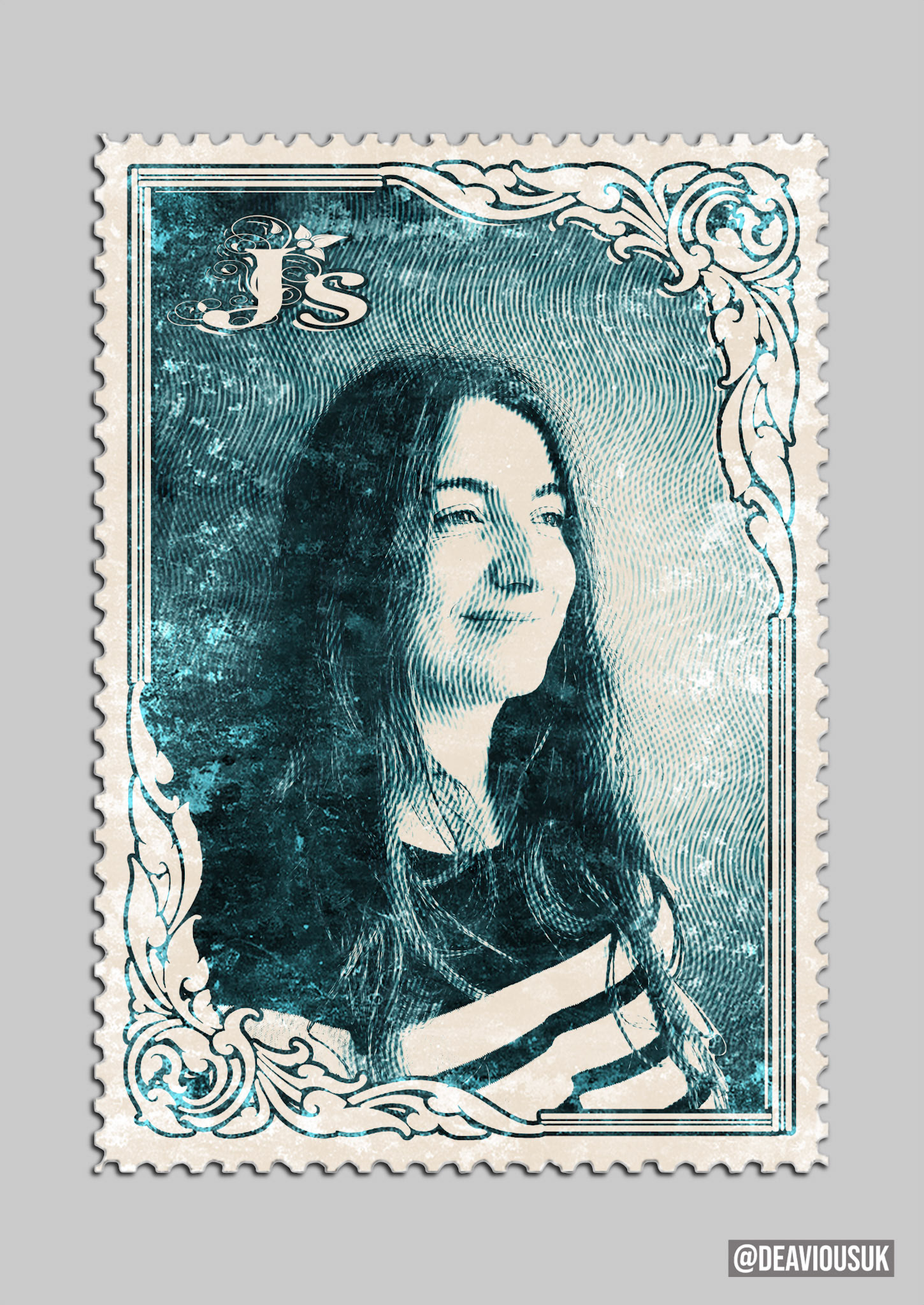 Custom Request - Jenna Postage Stamp