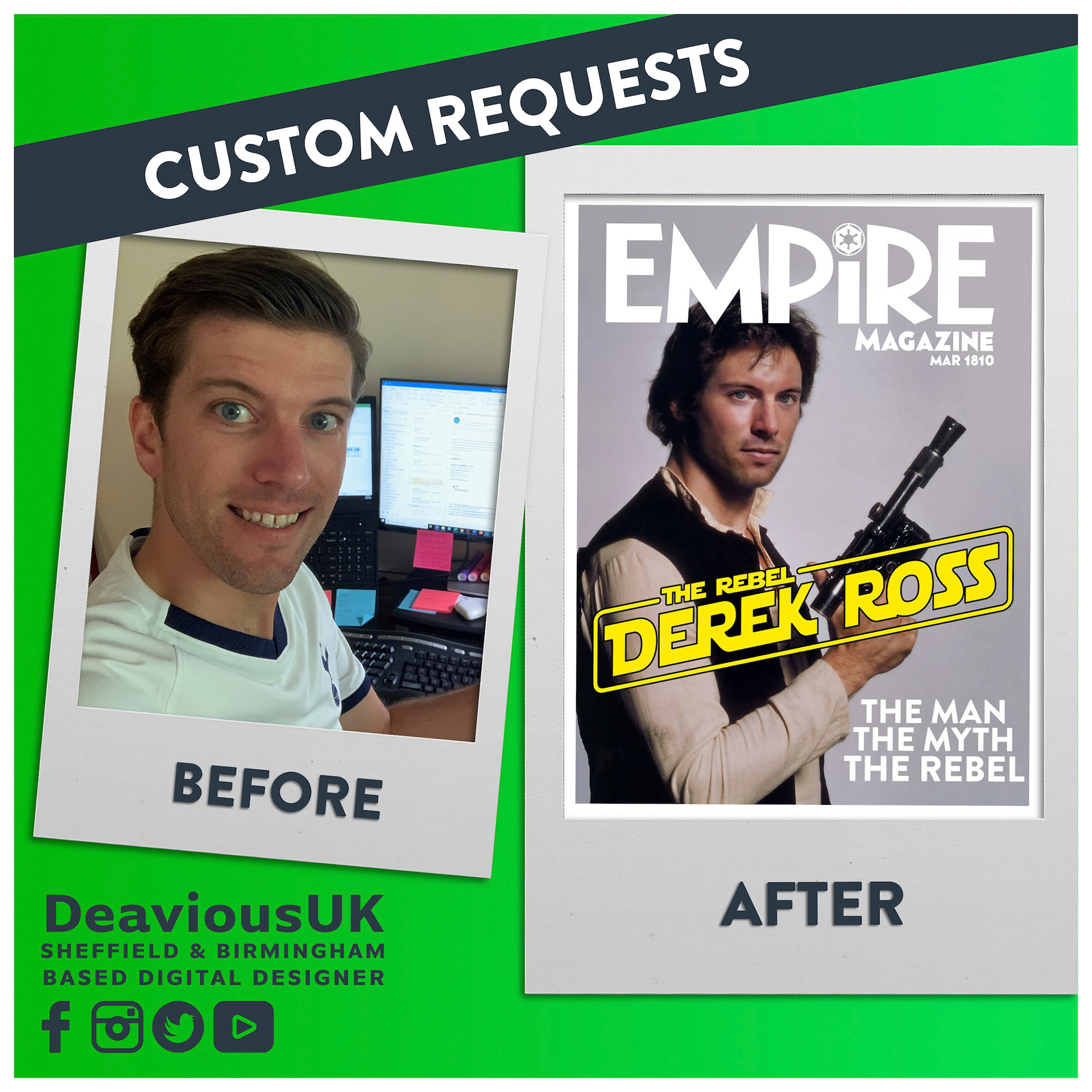 Custom Request - Empire Magazine Before and After