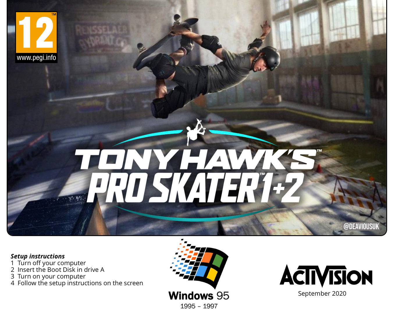 Tony Hawks Pro Skater 1+2 - Windows 95
