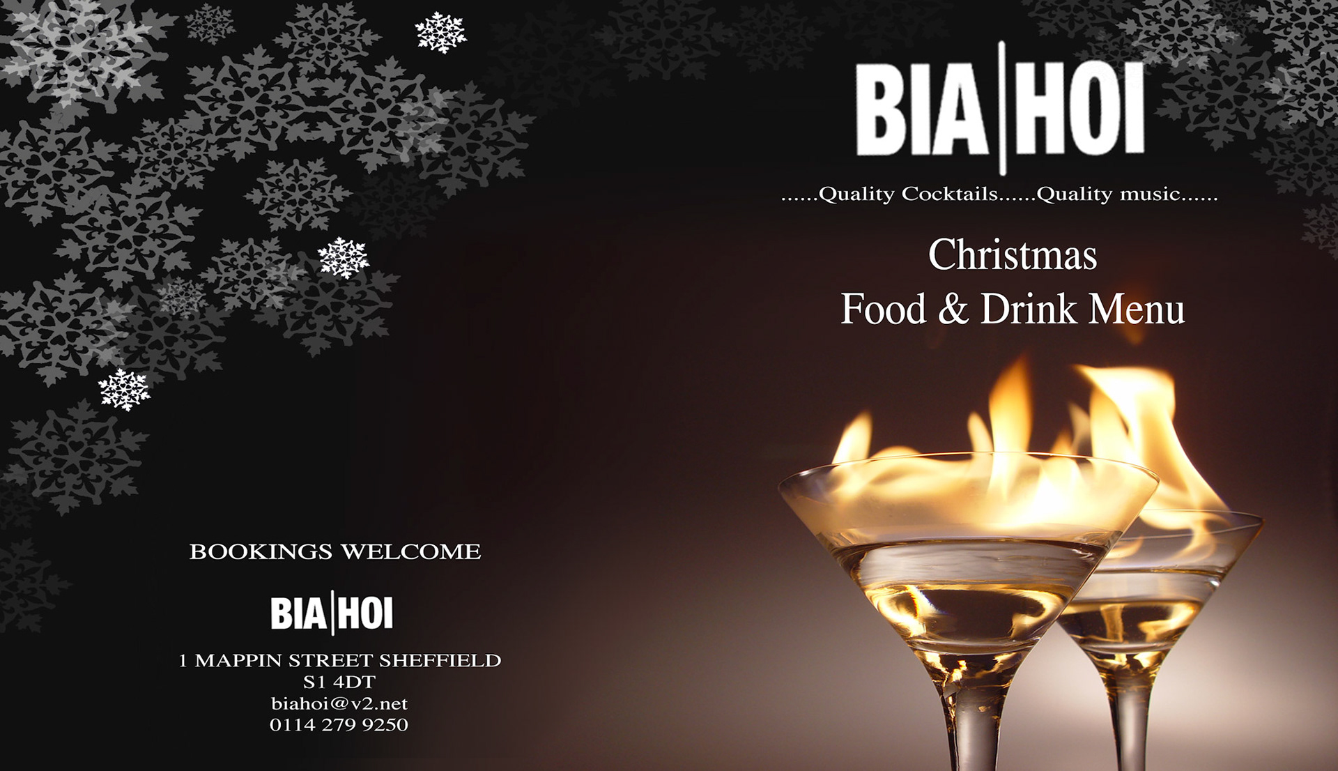Bia Hoi Christmas Food and Drinks Menu