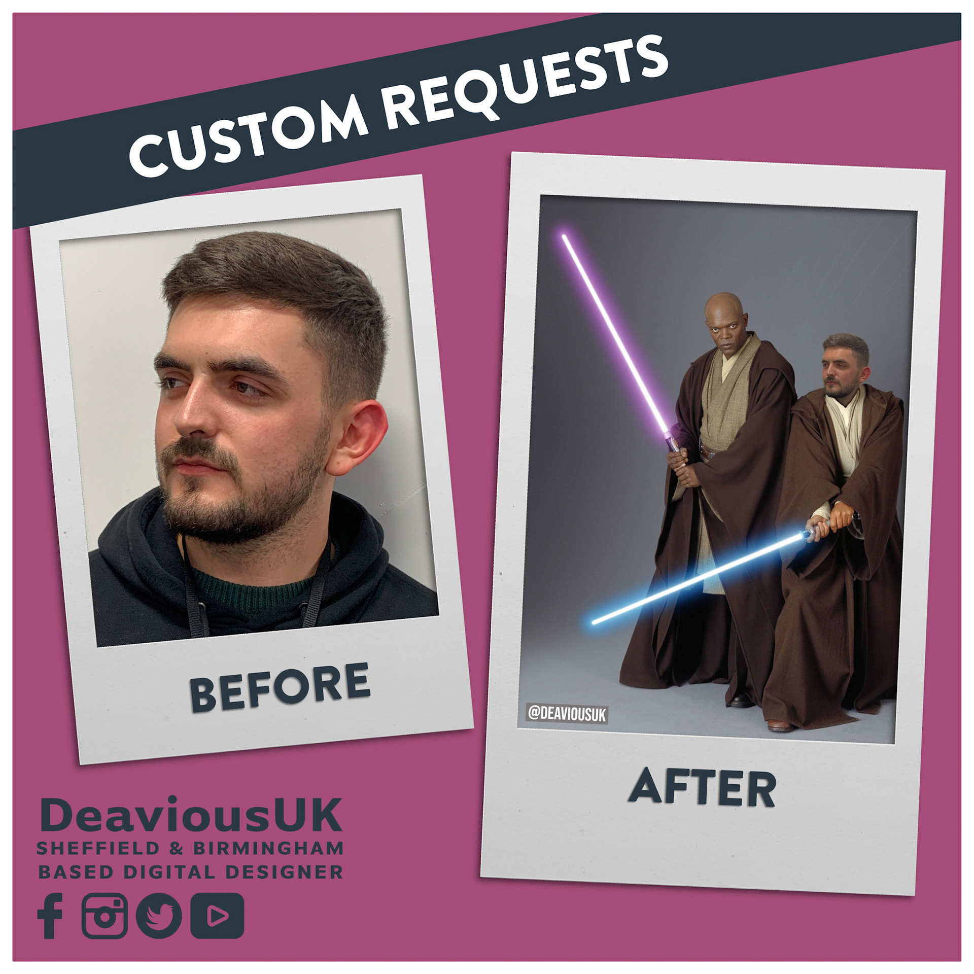 Custom Request - Jake Wars Before and After
