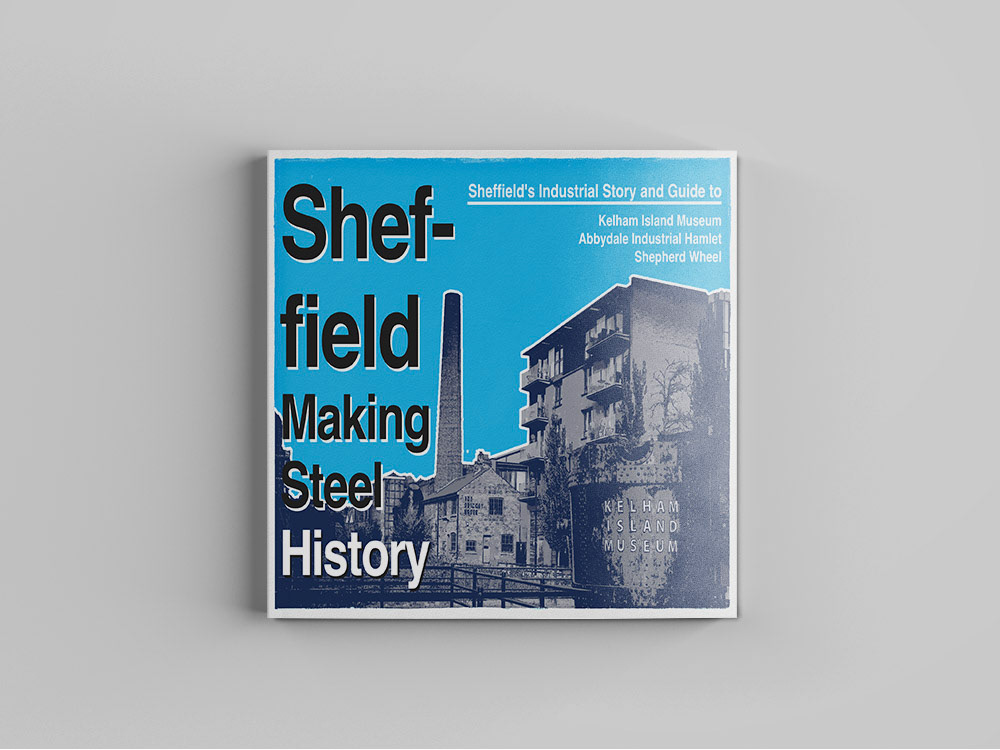 Kelham Island - Making Steel History Mockup (Blue)