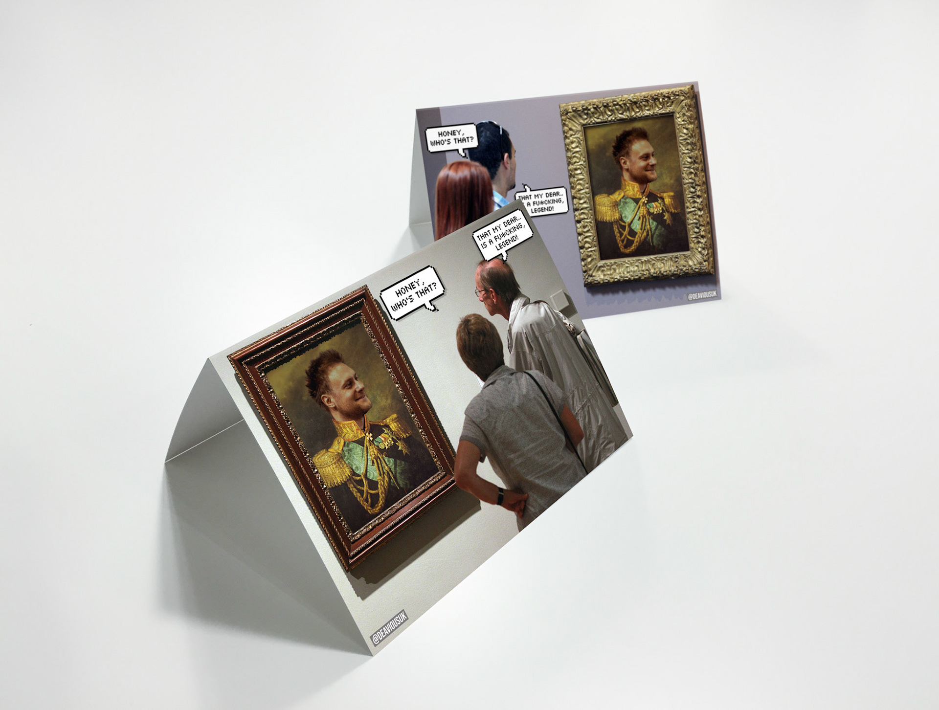 Craig Legend Leaving Card Mockup