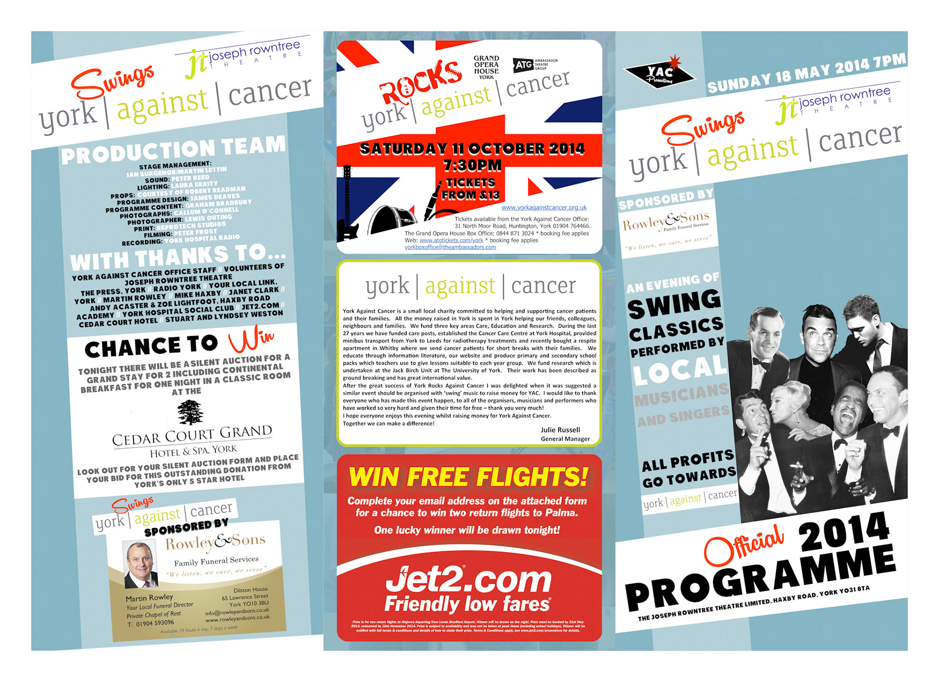 York Swings Against Cancer Leaflet