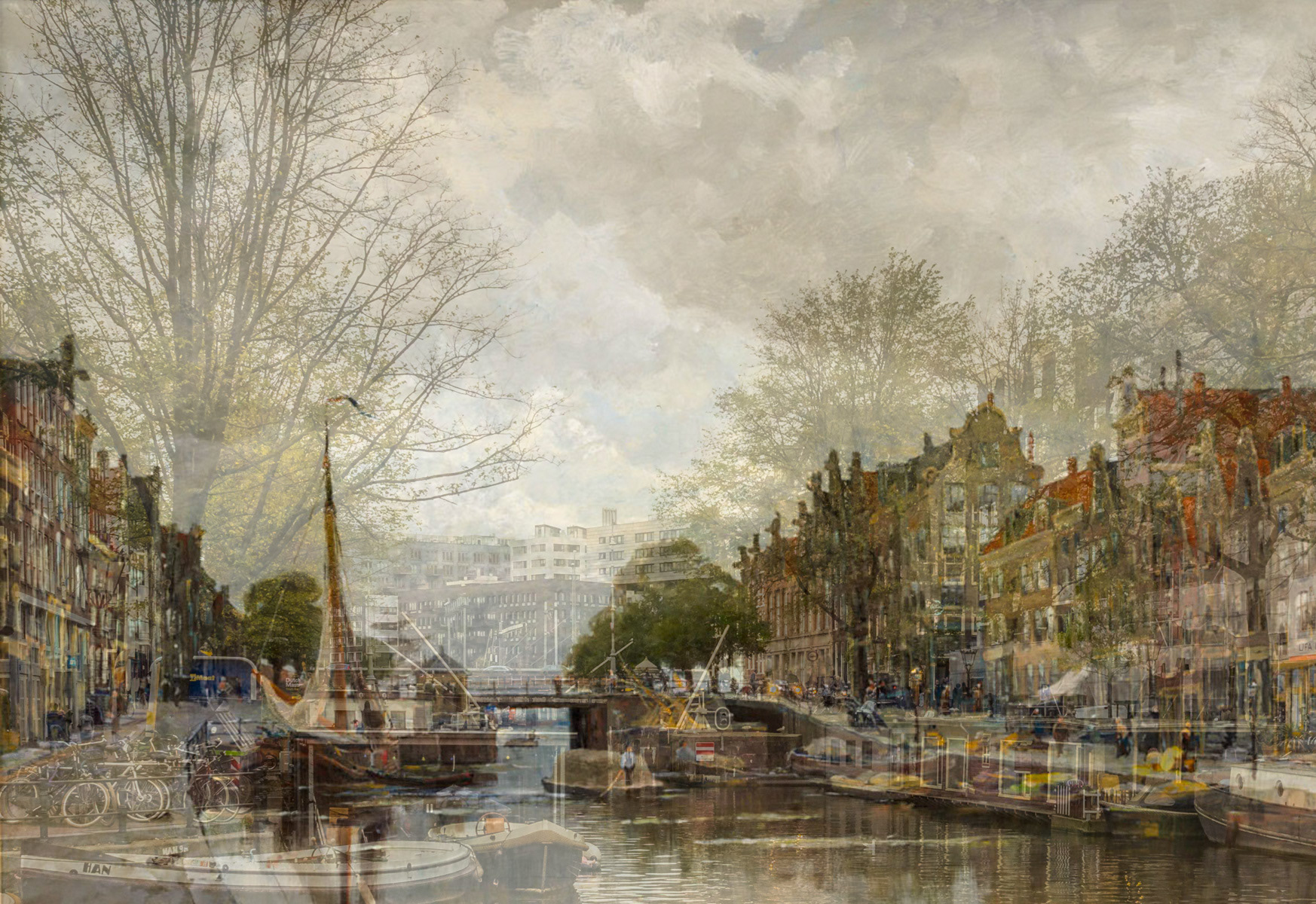 Korte Prinsengracht met Eenhoornsluis