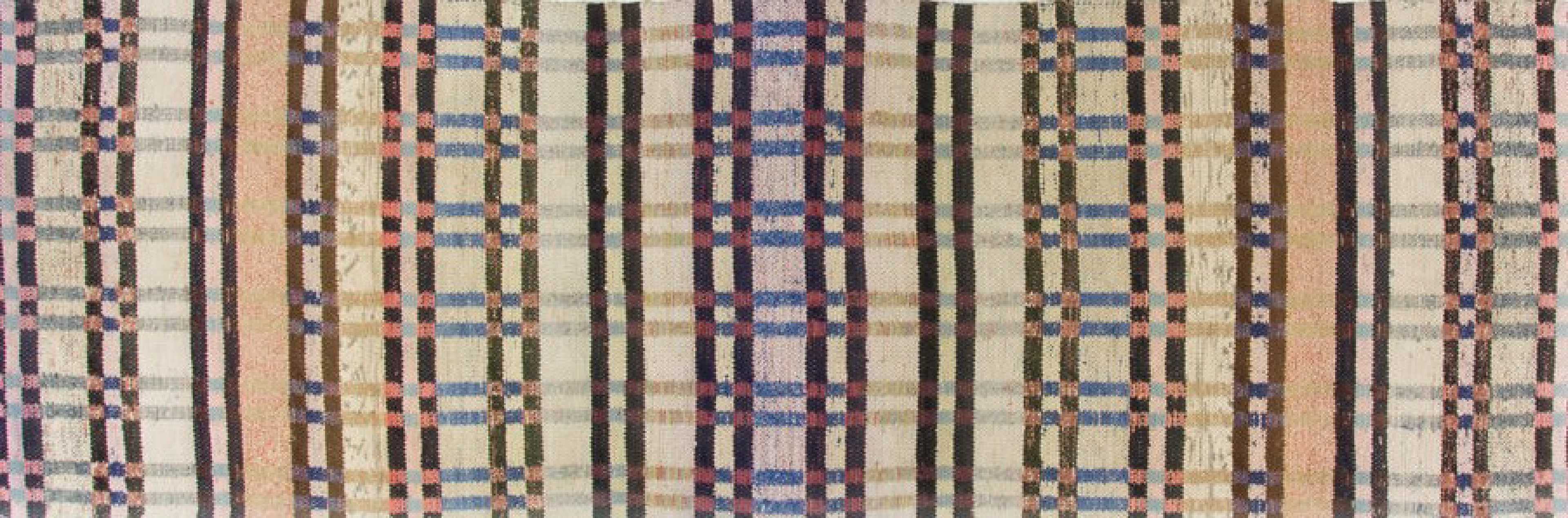 Original Swedish Rag Rug Design for Analysis