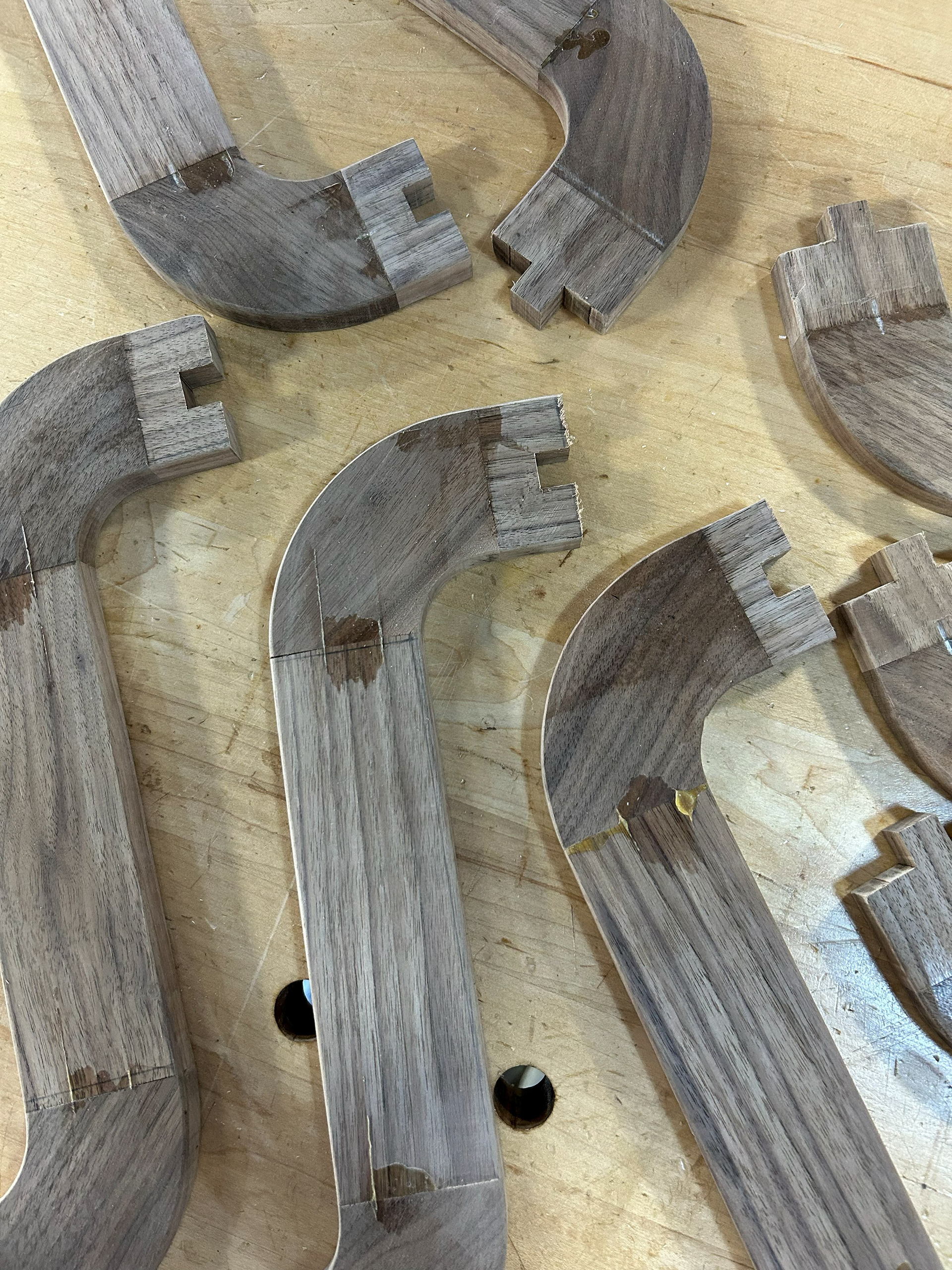 Image 34 | All Tongue and Groove Joints on the S-curve Legs Ripped Out