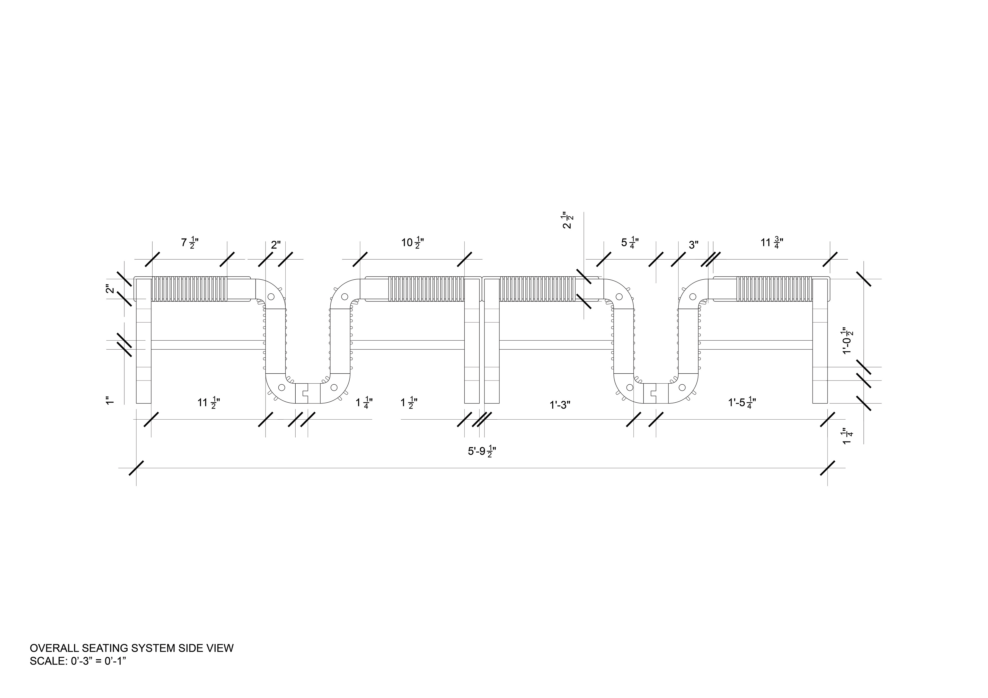 Overall Footstool System Side View