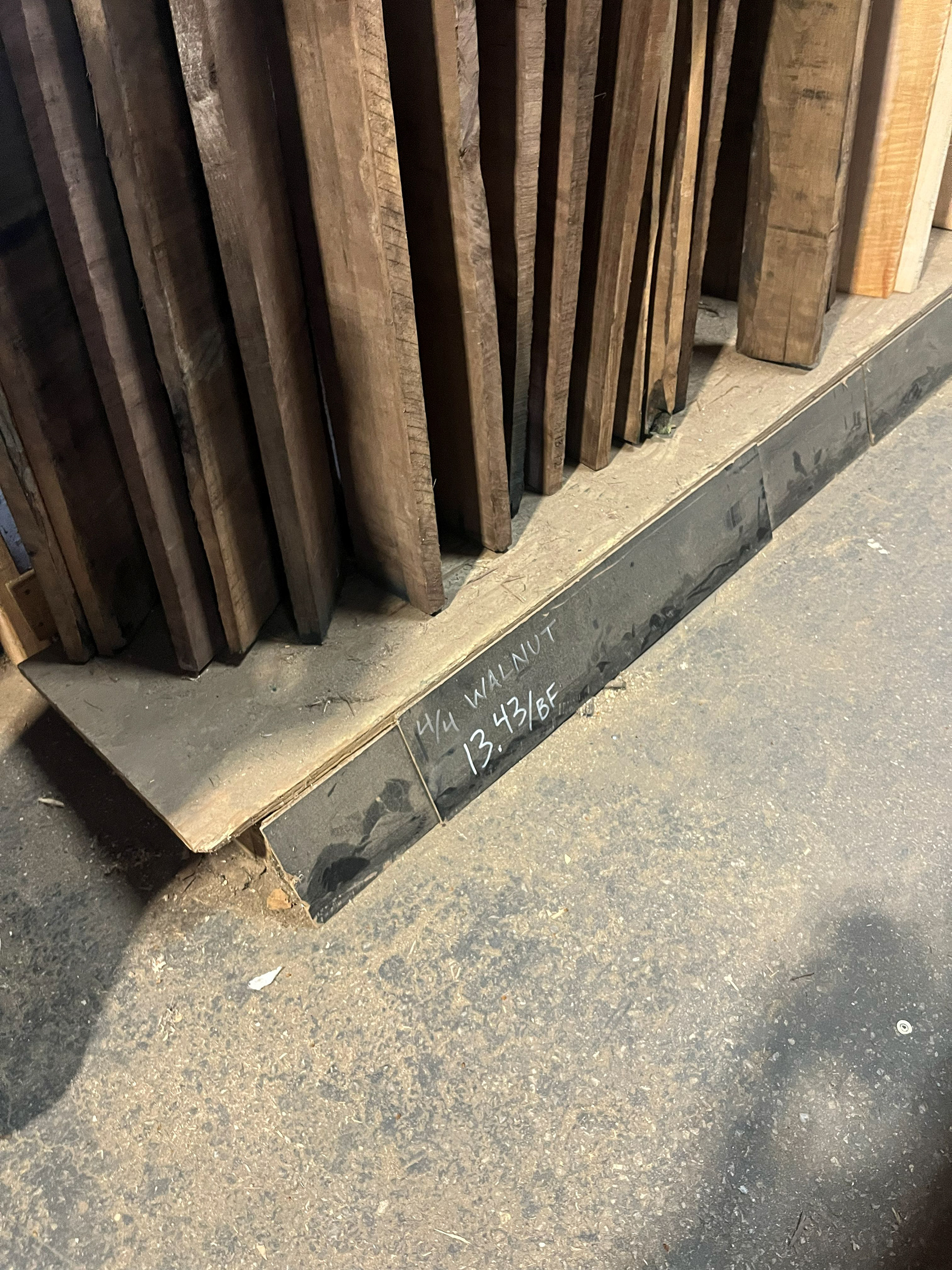 Image 2 | Selecting Walnut 4/4 Boards for the S-curve Leg Pieces of the Stools