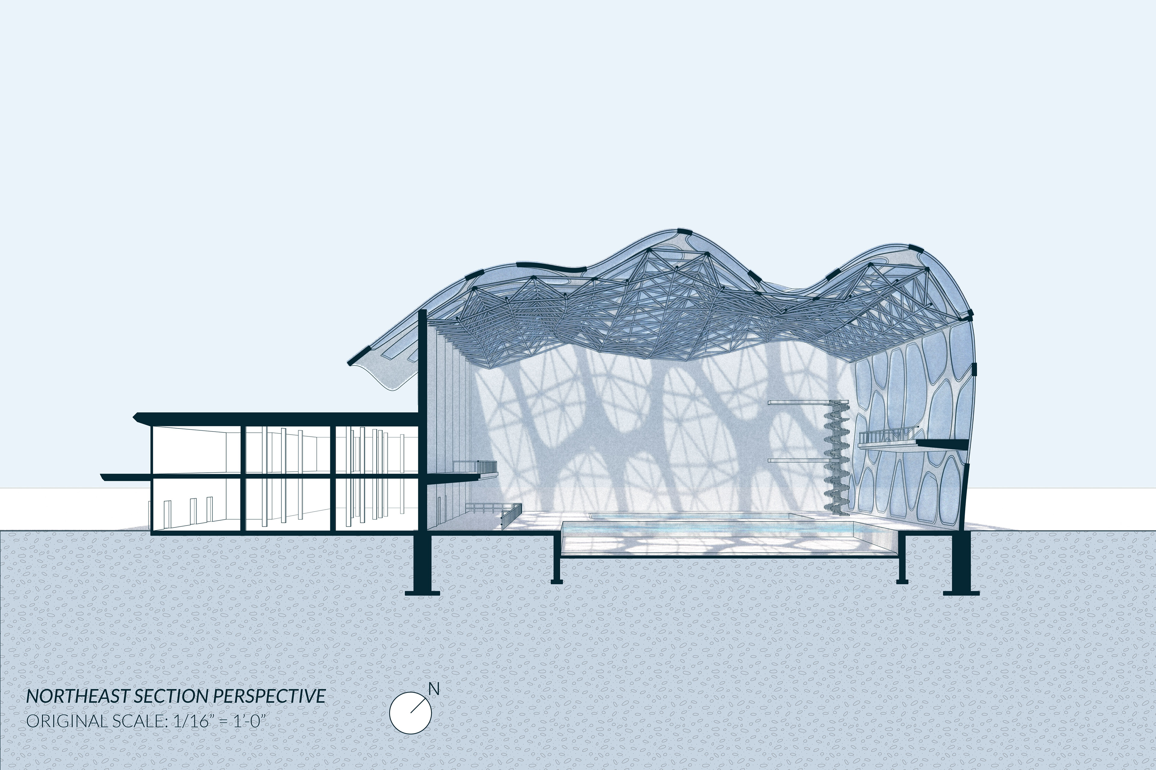 Northeast Section Perspective Drawing
