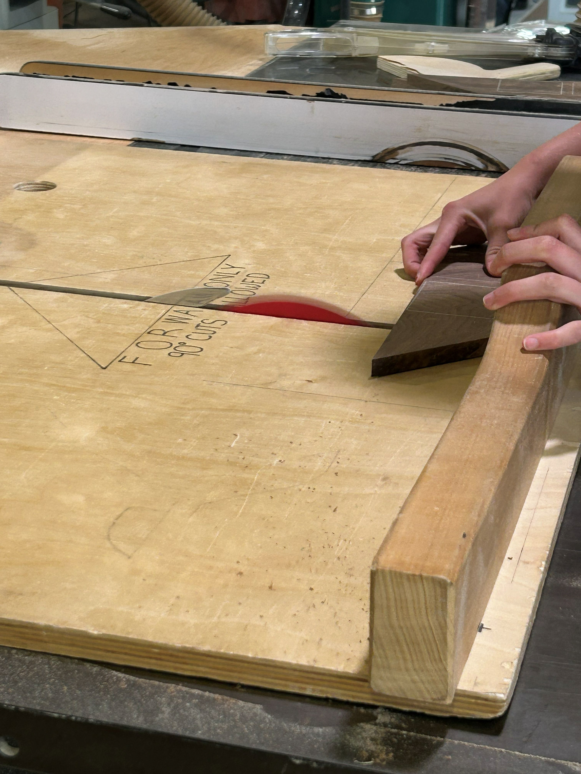 Image 14 | Rip Cutting the S-curve Pieces Into Individual Squares