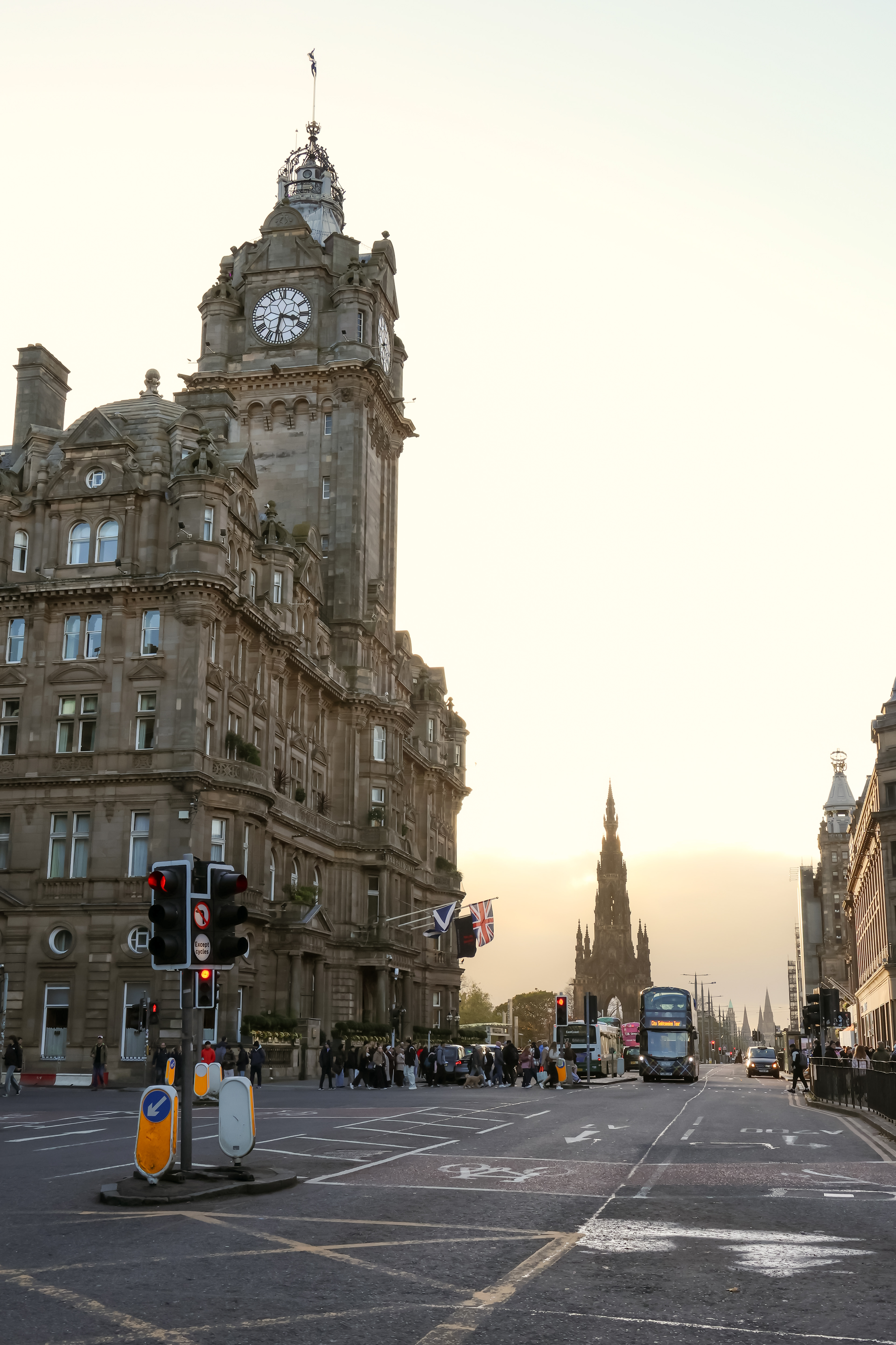 The stunning view of princes street, Edinburgh