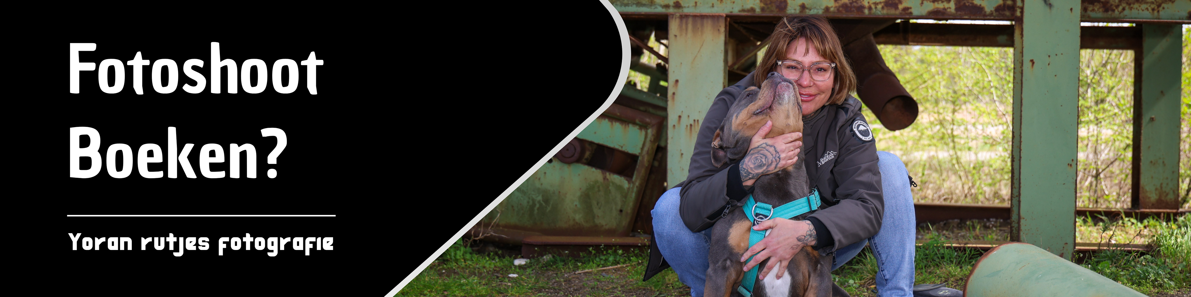 Dit is de banner van de pagina: fotoshoot boeken? Hier kan je een aantal voorbeelden zien van wat Shotsbyrutjes aanbied. Hier zie je ook dat de tarieven op aanvraag zijn.