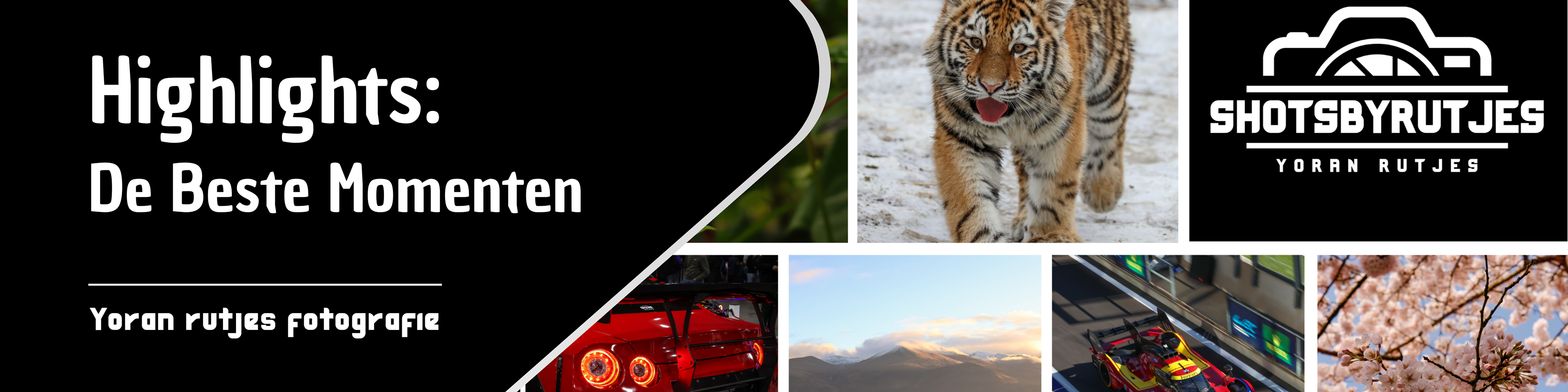 Dit is de banner van de 'Highlights' pagina van Shotsbyrutjes Yoran Rutjes