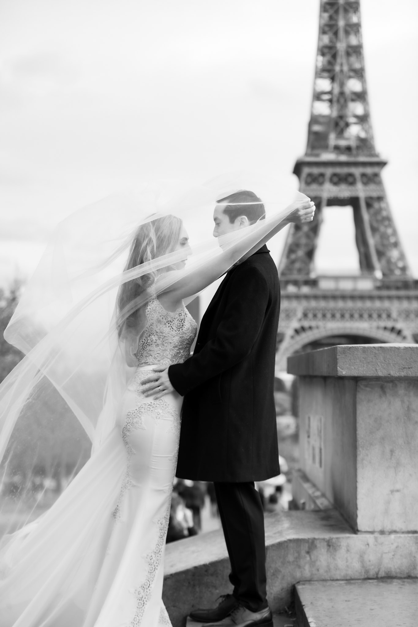 My dream wedding in Paris, Trocadéro, Paris, France