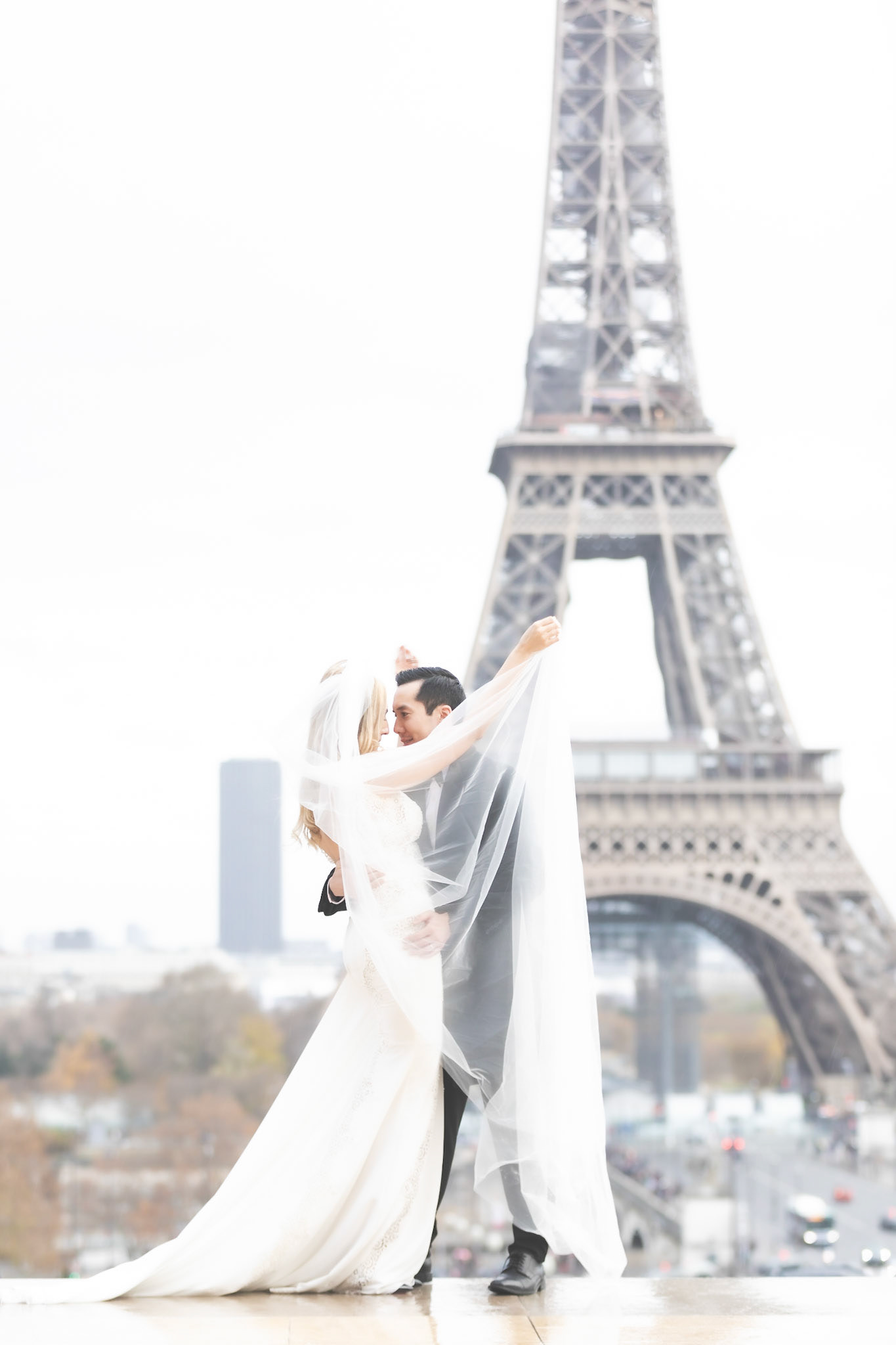 My dream wedding in Paris, Trocadéro, Paris, France