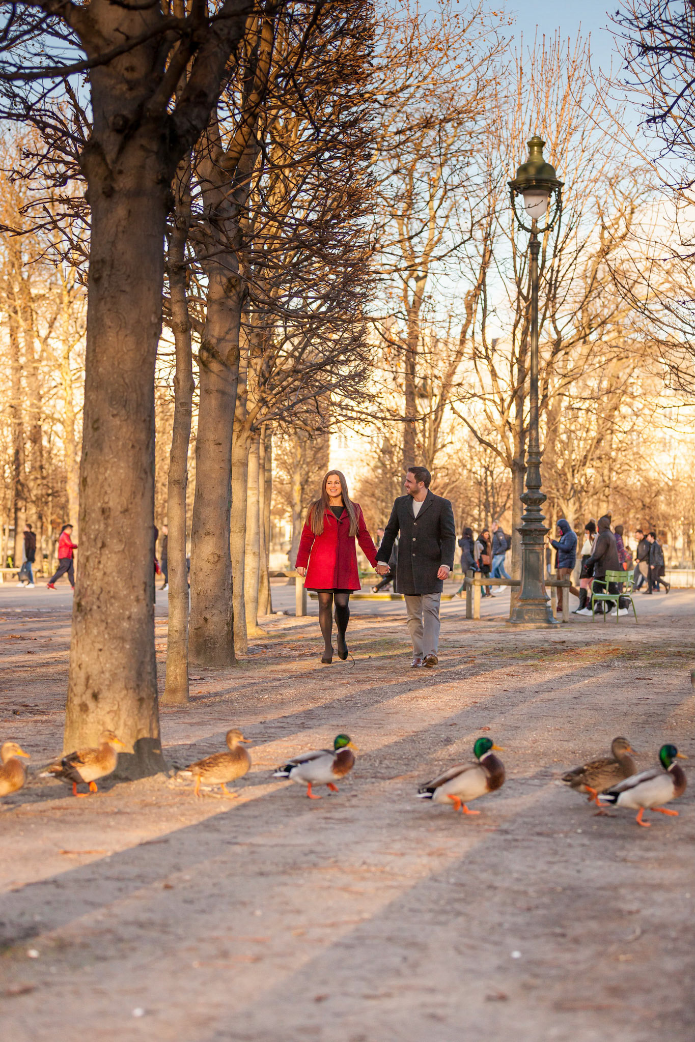 Look at the ducks honey! Romantic photoshoots, Paris, France