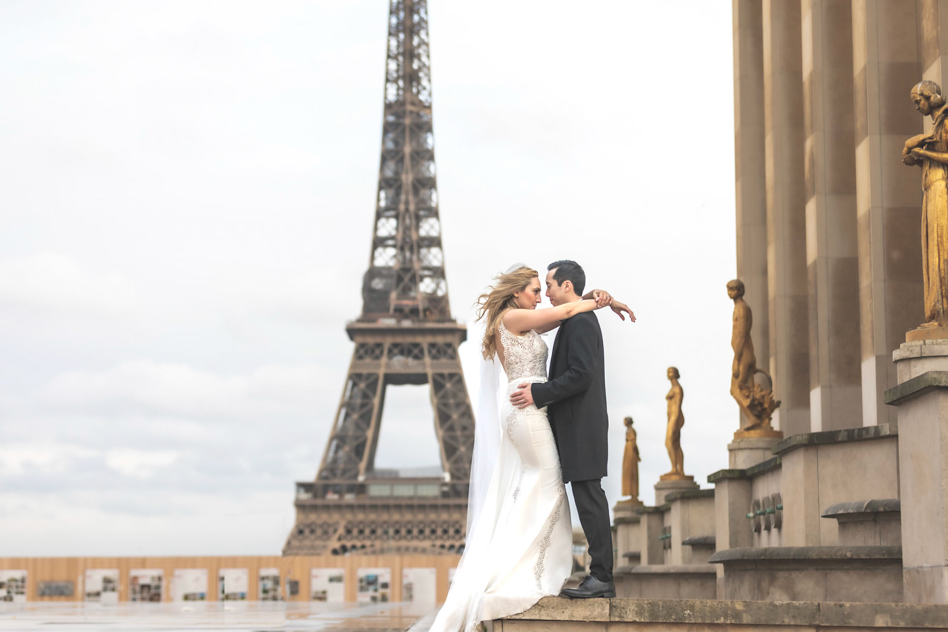 My dream wedding in Paris, Trocadéro, Paris, France