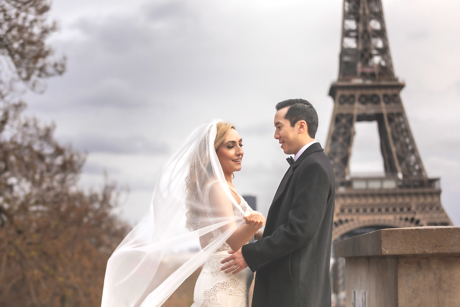 My dream wedding in Paris, Trocadéro, Paris, France
