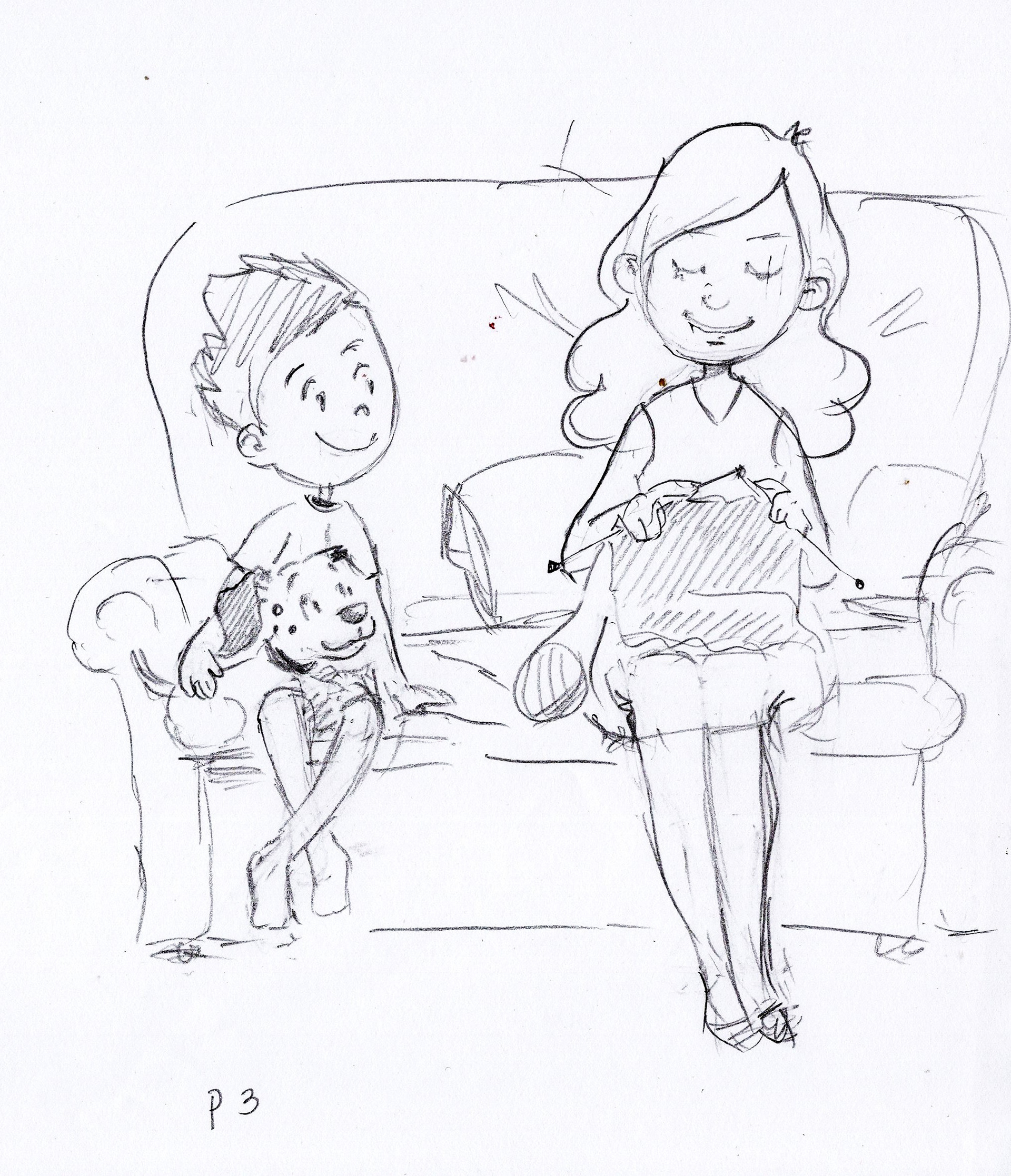 The first part of my illustration work is sketches