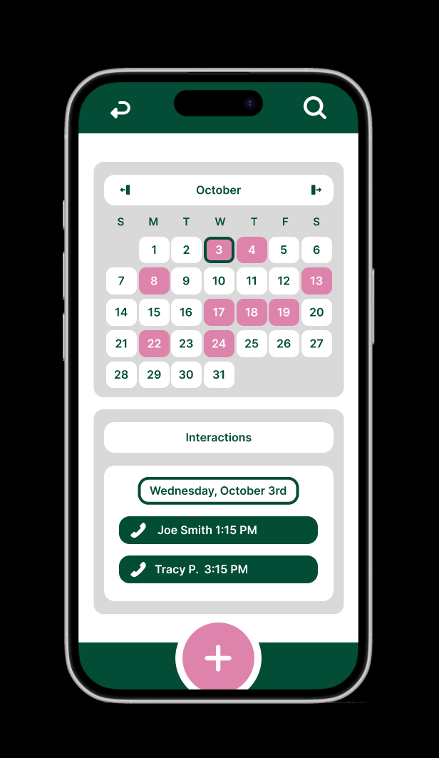 2 - Interactions Calendar