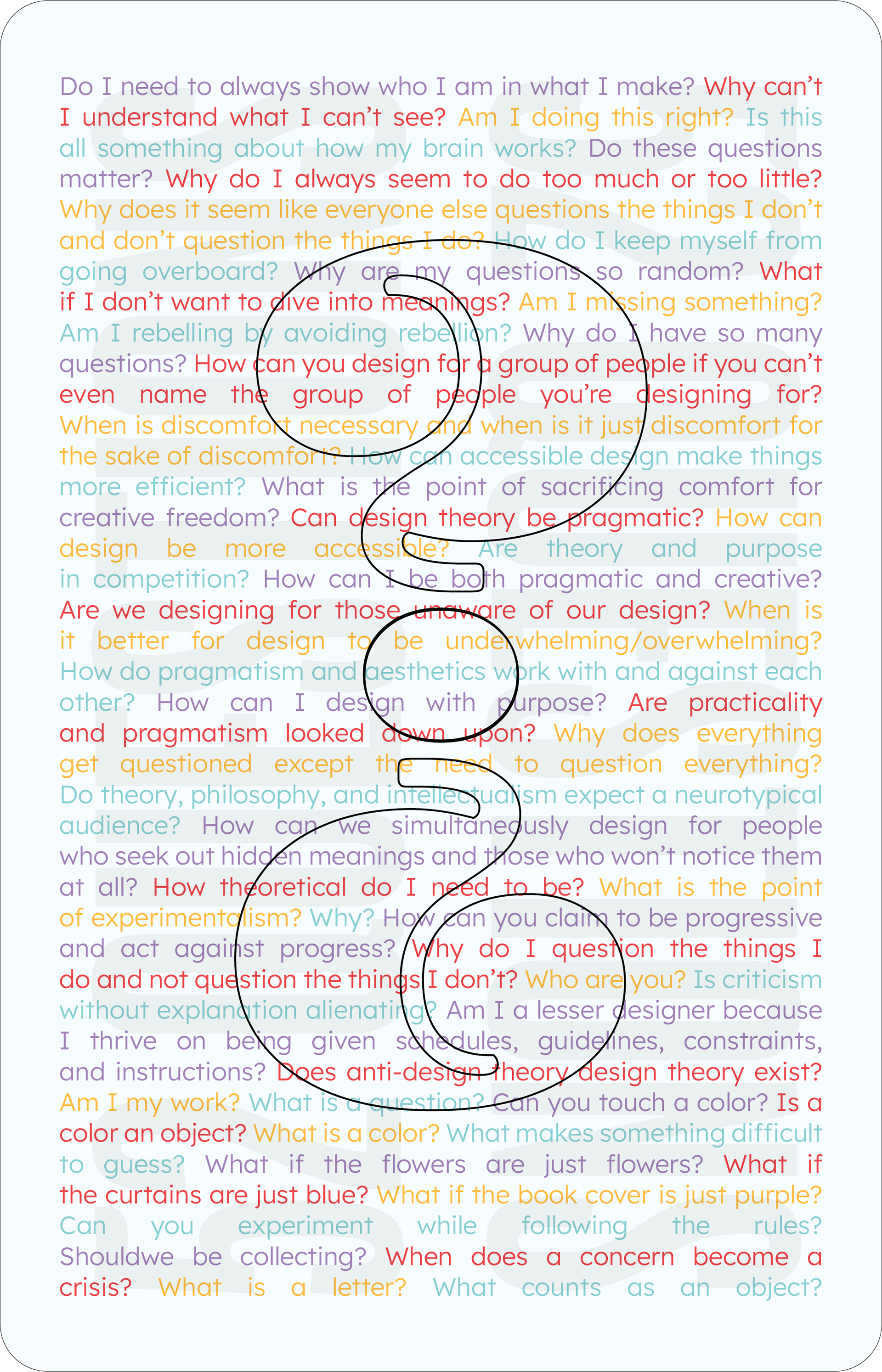 Close-up of the back of the cards.