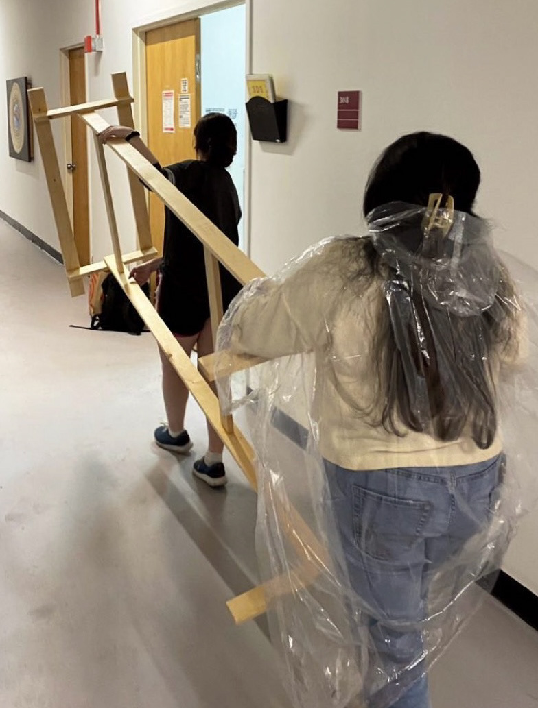 Moving frames to be painted