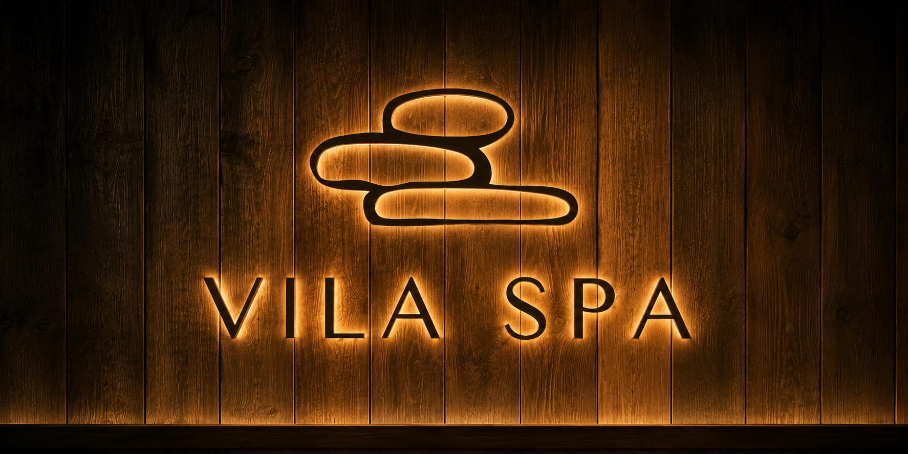 Vila Spa naming, concept development, and mockups by me. Vila Spa logo designed by collaborating team member.