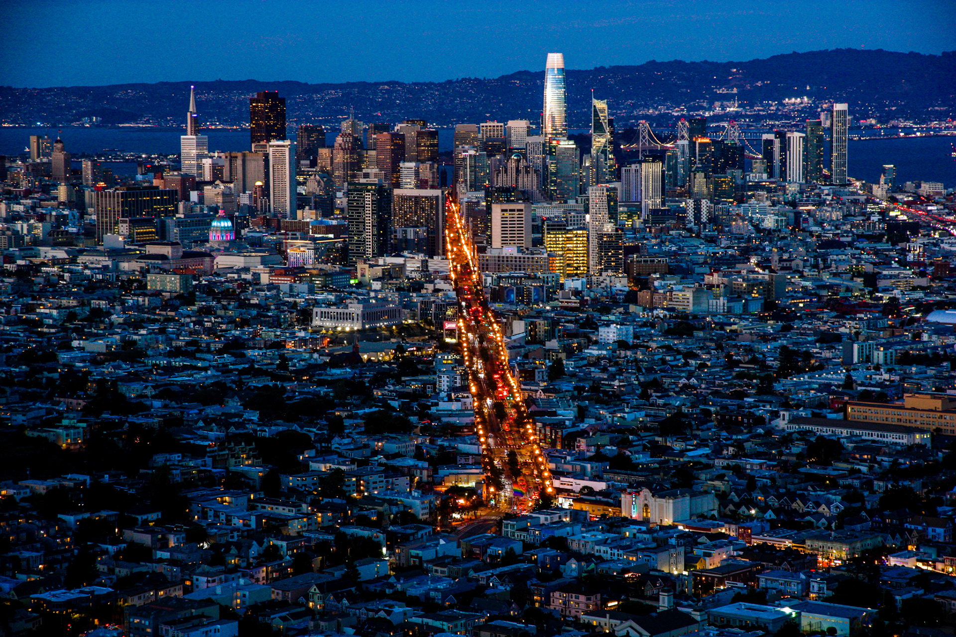 Downtown San Francisco from Twin Peaks