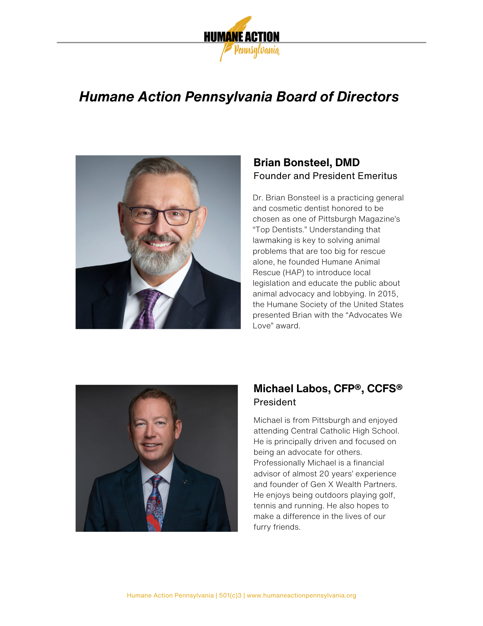 Board of Directors Document