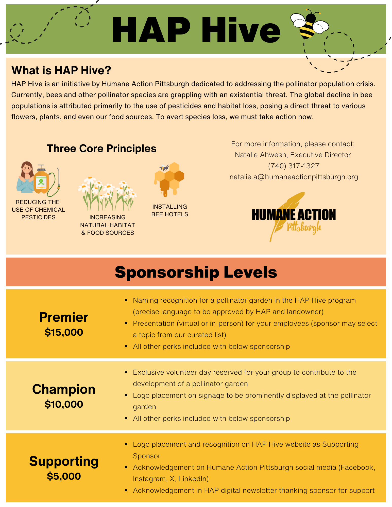 HAP Hive Sponsorship Levels