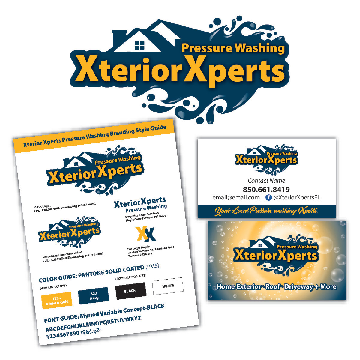 Xterior Xperts // Logo + Branding Identity //Tallahassee, FL // C. 2021