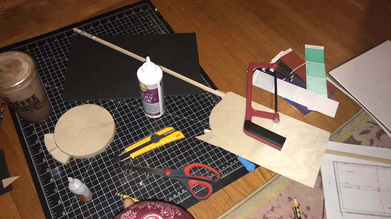 physical model building in quarter inch scale