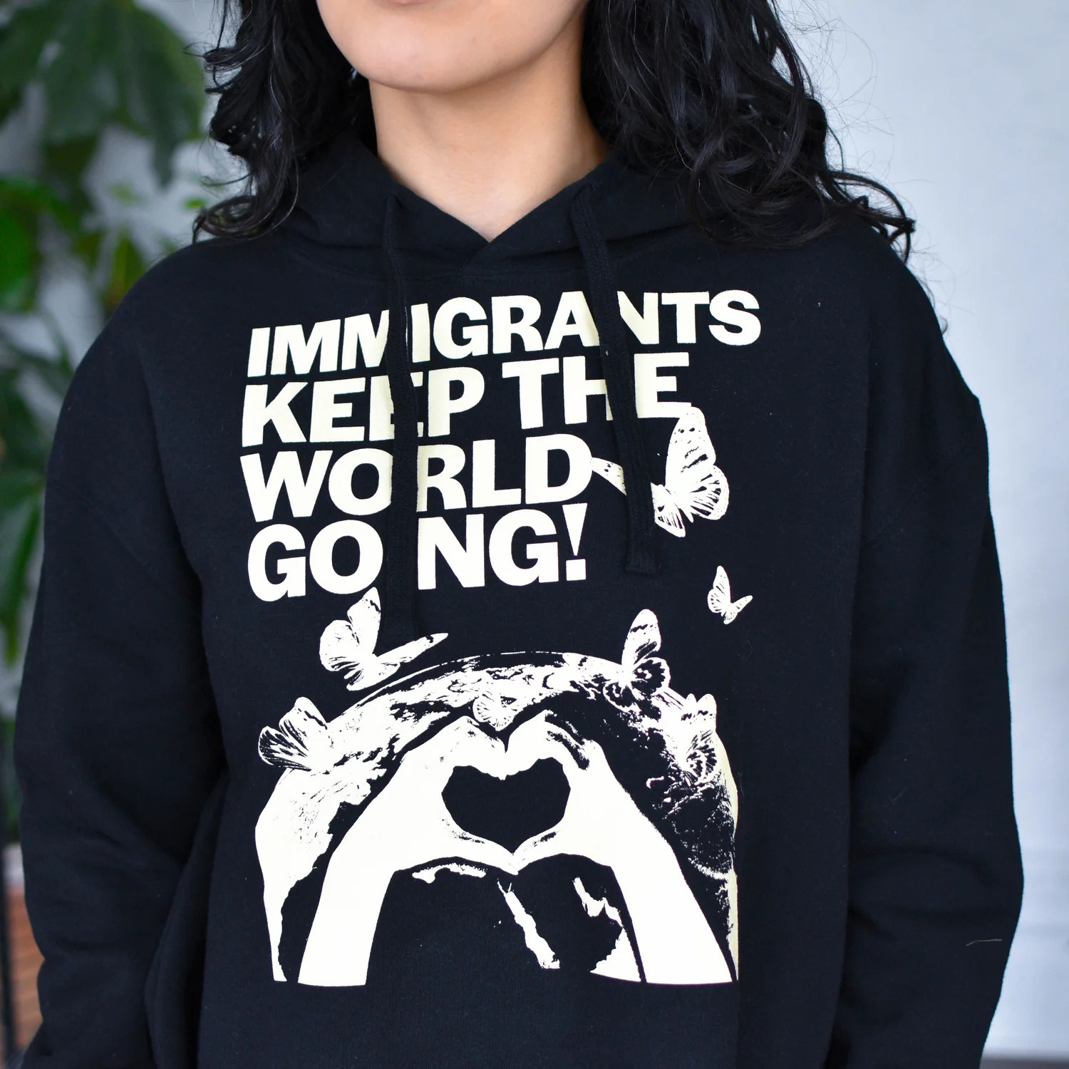 Immigrants Keep The World Going, 2026 Screen print collage design