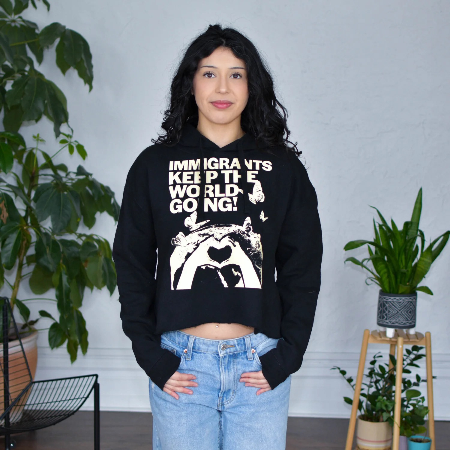 Immigrants Keep The World Going, 2026 Screen print collage design