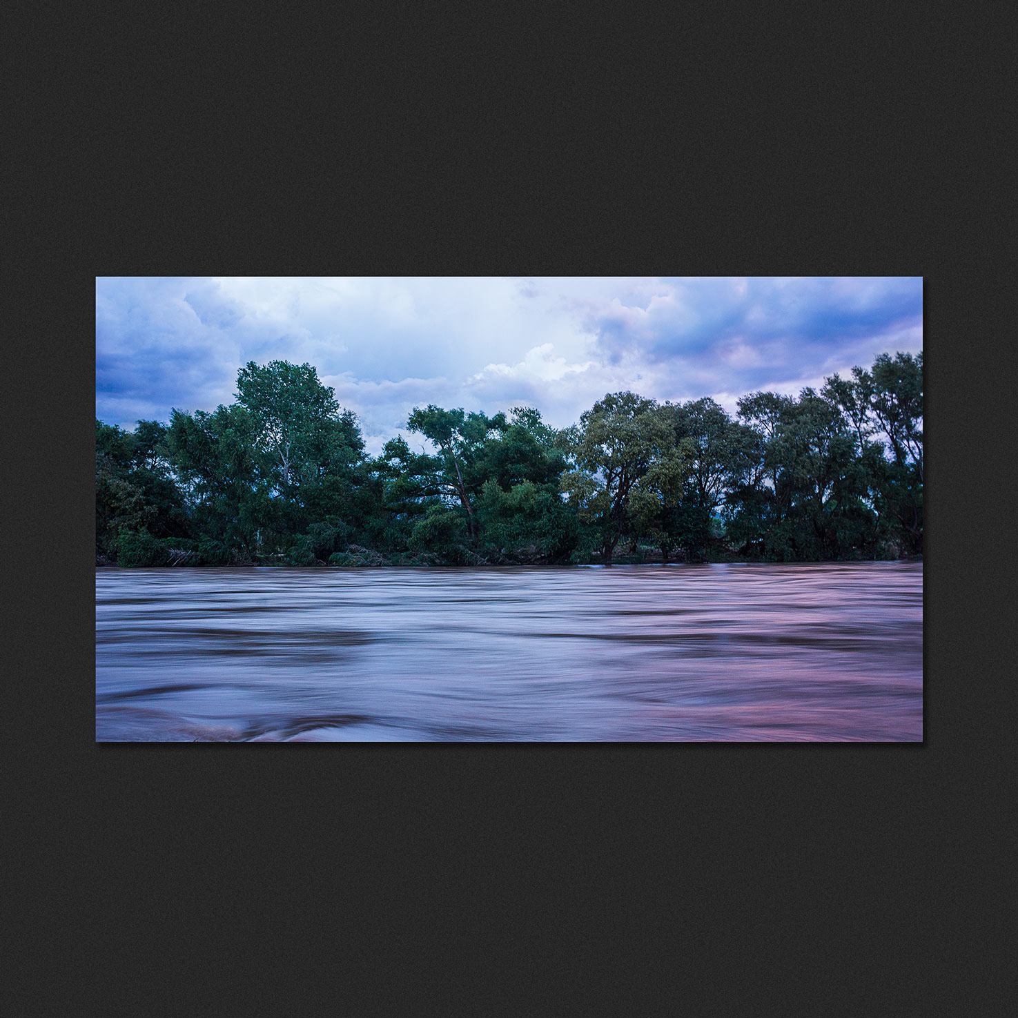 Río Santiago en larga exposición.