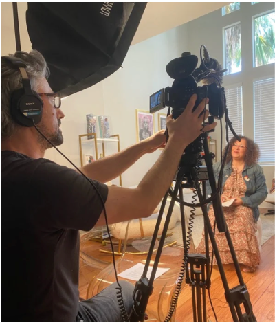 Tournage d'une interview pour 50 min Inside