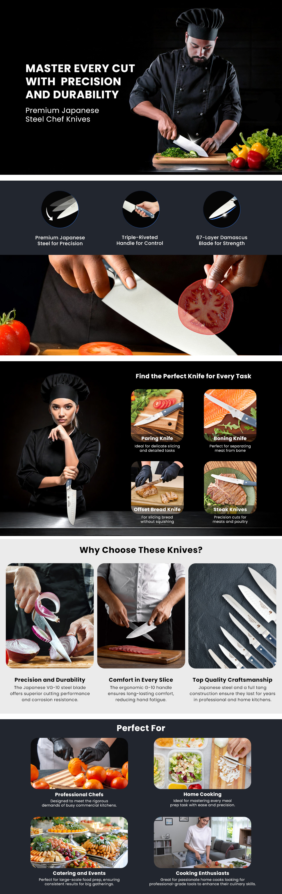 Sensei Kitchen Knives from Restaurantware